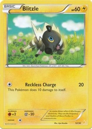 Blitzle (12) 012  XY Trainer Kit Pikachu Libre & Suicune - Common