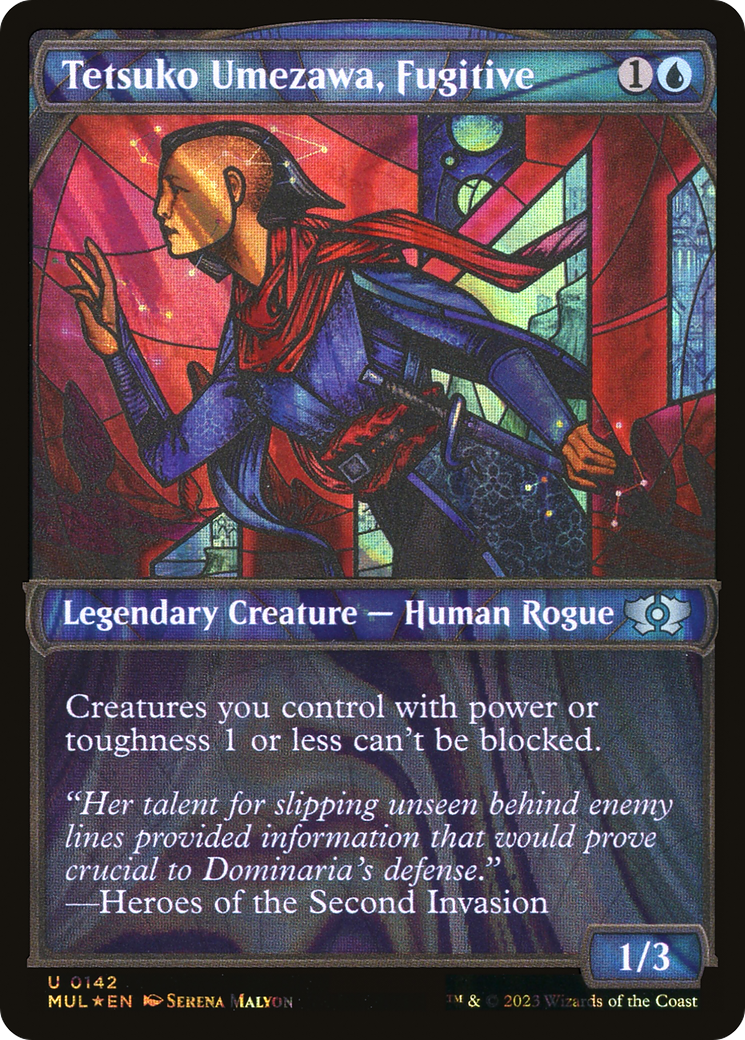 Tetsuko Umezawa, Fugitive (Halo Foil) (MUL-142) - Multiverse Legends: (Showcase) Foil