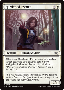 Hardened Escort⁣ - Duskmourn: House of Horror⁣ (Common)⁣ [16]