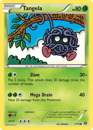Tangela 001/114  XY  Steam Siege - Common