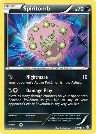 Spiritomb 062/114  XY  Steam Siege - Rare