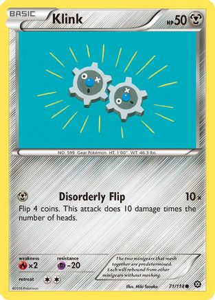 Klink 071/114  - Reverse Holofoil XY  Steam Siege - Common