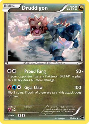 Druddigon 083/114  XY  Steam Siege - Rare