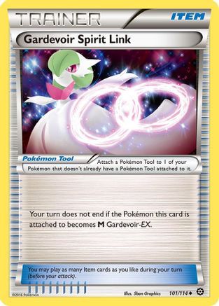 Gardevoir Spirit Link 101/114  - Reverse Holofoil XY  Steam Siege - Uncommon