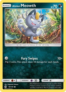 Alolan Meowth 078/149  SM Base Set - Common