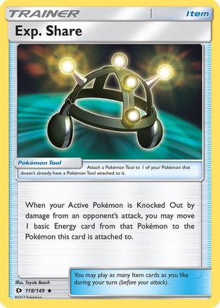 Exp. Share 118/149  SM Base Set - Uncommon