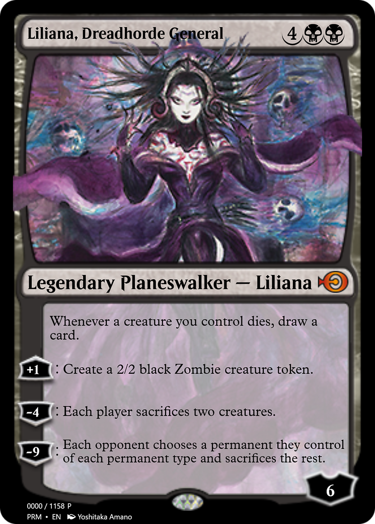 Liliana, Dreadhorde General (PRM-72283) - Magic Online Promos