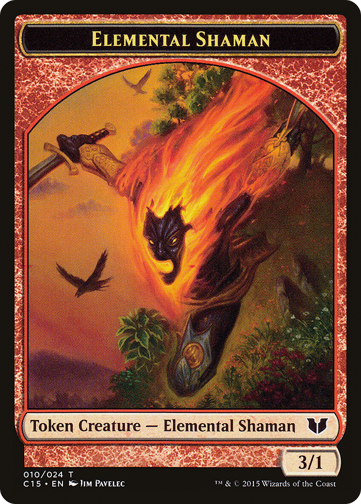 Elemental Shaman (C15-10 // 1) - Commander 2015 Tokens