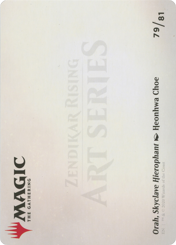 Orah, Skyclave Hierophant // Orah, Skyclave Hierophant (AZNR-079) - Zendikar Rising Art Series (Borderless) Foil