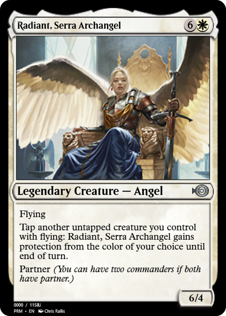 Radiant, Serra Archangel (PRM-86316) - Magic Online Promos Foil