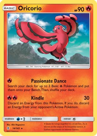 Oricorio (14) 014/145  SM  Guardians Rising - Rare