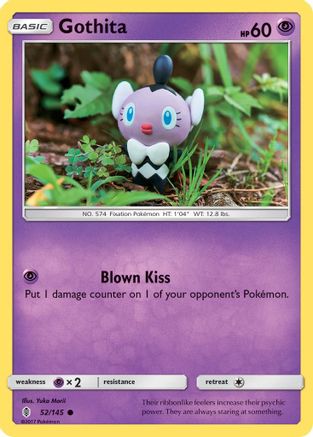 Gothita 052/145  - Reverse Holofoil SM  Guardians Rising - Common
