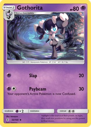 Gothorita 053/145  - Reverse Holofoil SM  Guardians Rising - Uncommon