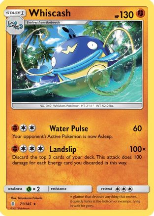 Whiscash 071  SM  Guardians Rising - Rare