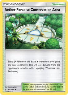Aether Paradise Conservation Area 116/145  - Reverse Holofoil SM  Guardians Rising - Uncommon