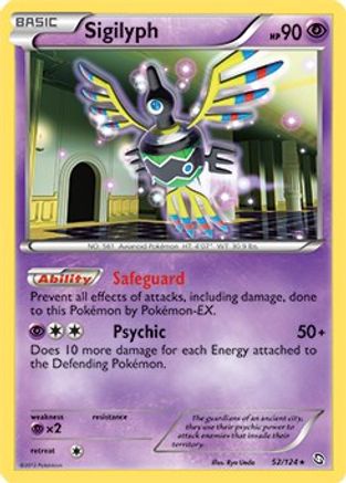 Sigilyph 052/124  Deck Exclusives - Rare