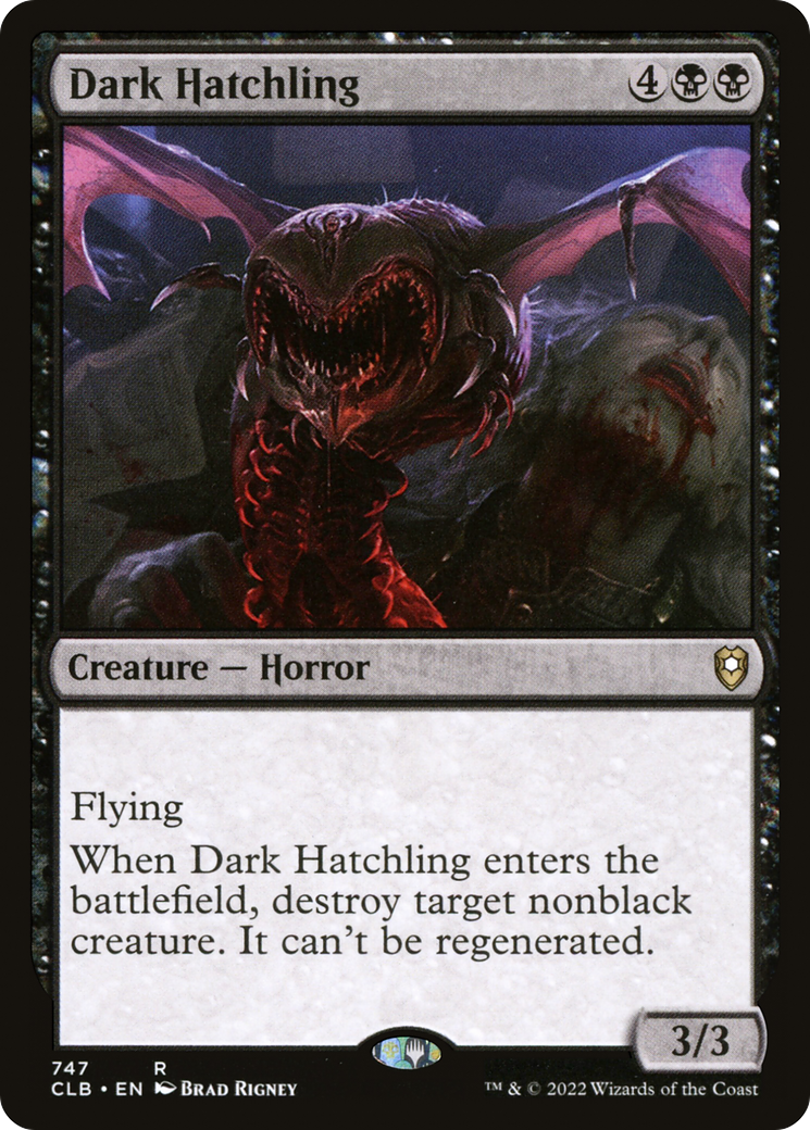 Dark Hatchling⁣ - Commander Legends: Battle for Baldur's Gate: Extras⁣ (Rare)⁣ [747]