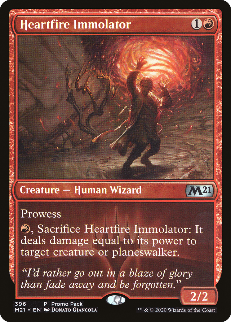 Heartfire Immolator (PPM21-396) - Core Set 2021