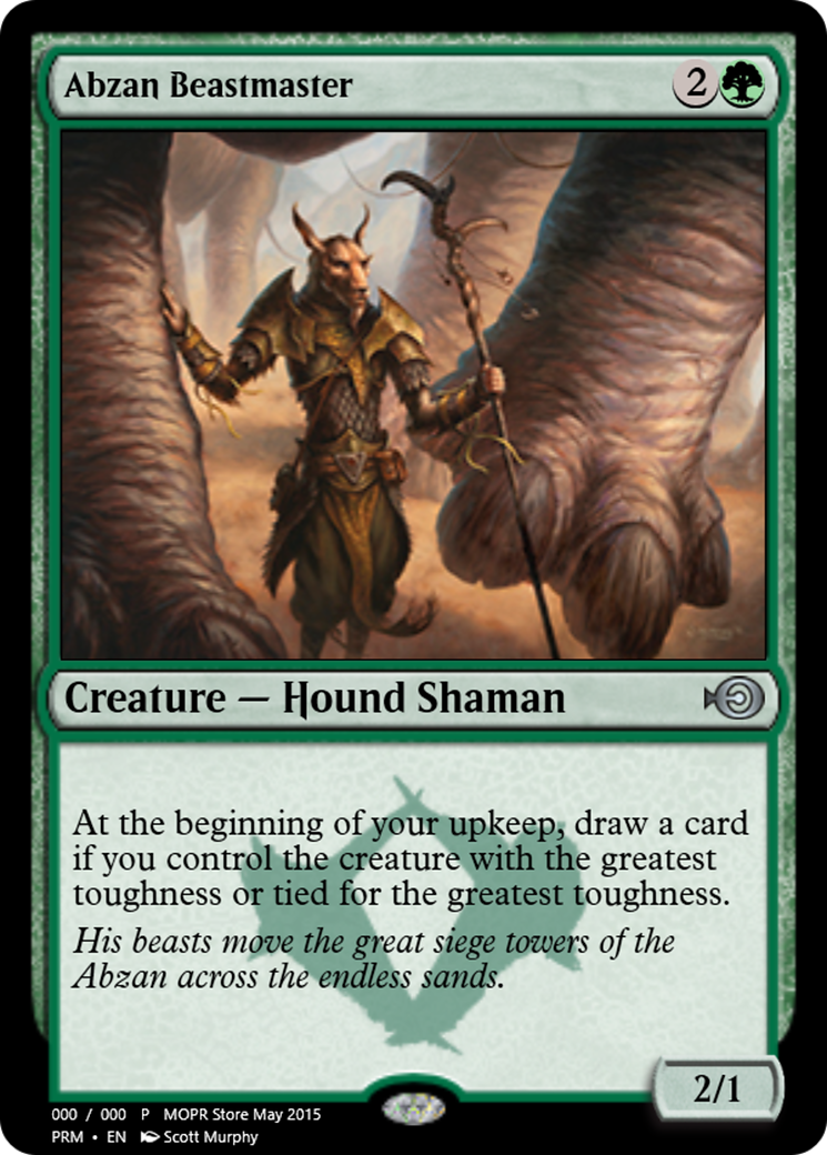Abzan Beastmaster (PRM-55888) - Magic Online Promos Foil