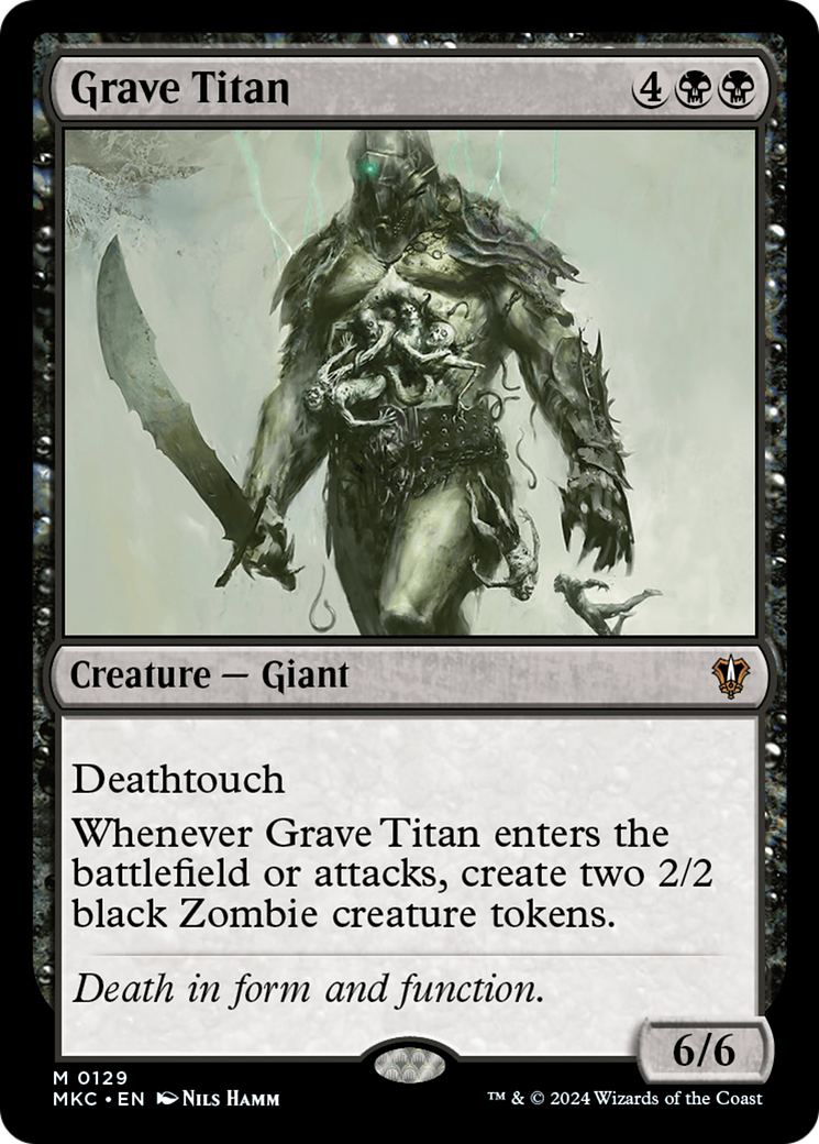 Grave Titan⁣ - Commander: Murders at Karlov Manor⁣ (Mythic)⁣ [129]