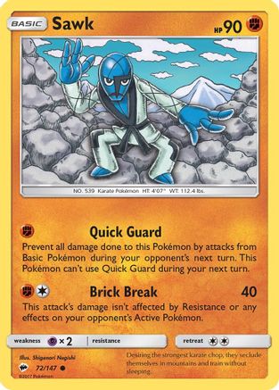 Sawk 072/147  SM  Burning Shadows - Common