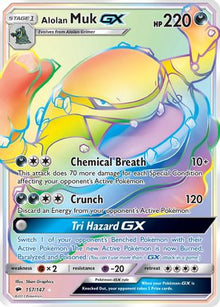 Alolan Muk GX (Secret) 157  - Holofoil SM  Burning Shadows - Secret Rare