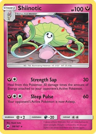 Shiinotic 098/147  SM  Burning Shadows - Rare
