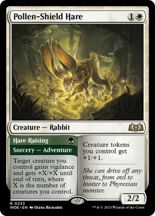 Pollen-Shield Hare (WOE-233) - Wilds of Eldraine