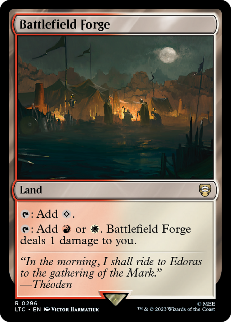 Battlefield Forge⁣ - Commander: The Lord of the Rings: Tales of Middle-earth⁣ (Rare)⁣ [296]