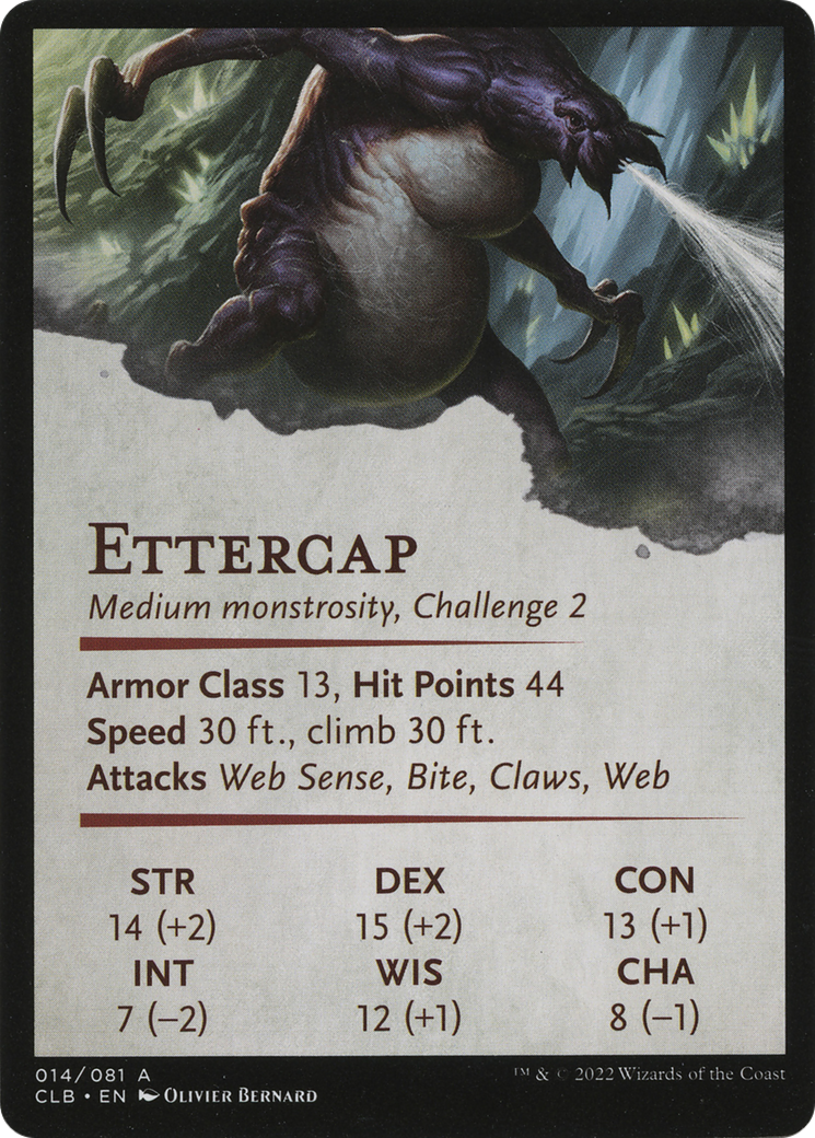 Ettercap // Ettercap (ACLB-014) - Battle for Baldur's Gate Art Series (Borderless) Foil
