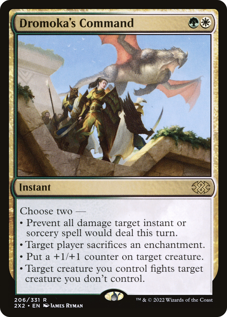 Dromoka's Command⁣ - Double Masters 2022⁣ (Rare)⁣ [206]