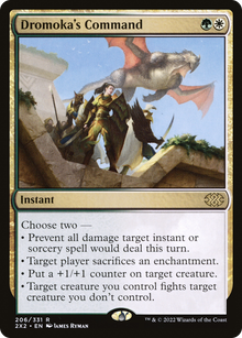 Dromoka's Command⁣ - Double Masters 2022⁣ (Rare)⁣ [206]