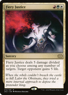 Fiery Justice⁣ - Double Masters 2022⁣ (Rare)⁣ [212]