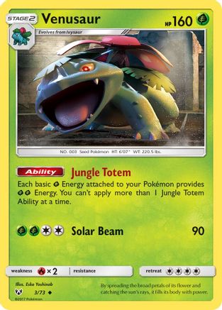 Venusaur 003/73  Shining Legends - Uncommon