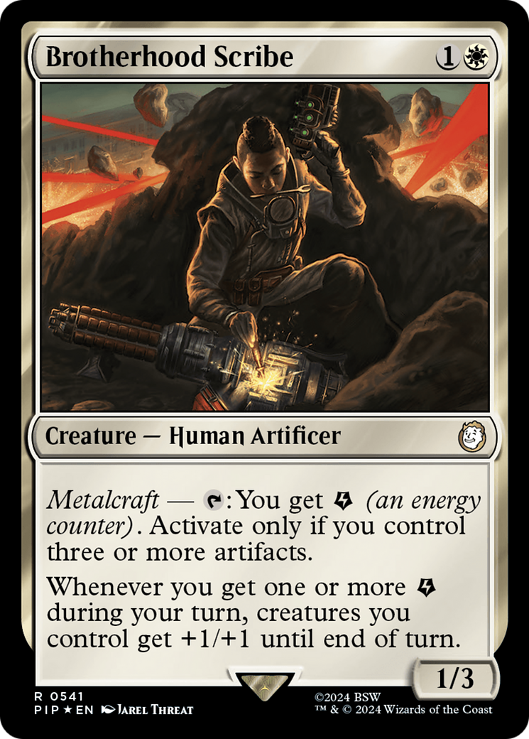 Brotherhood Scribe (Surge Foil) (PIP-541) - Fallout Foil