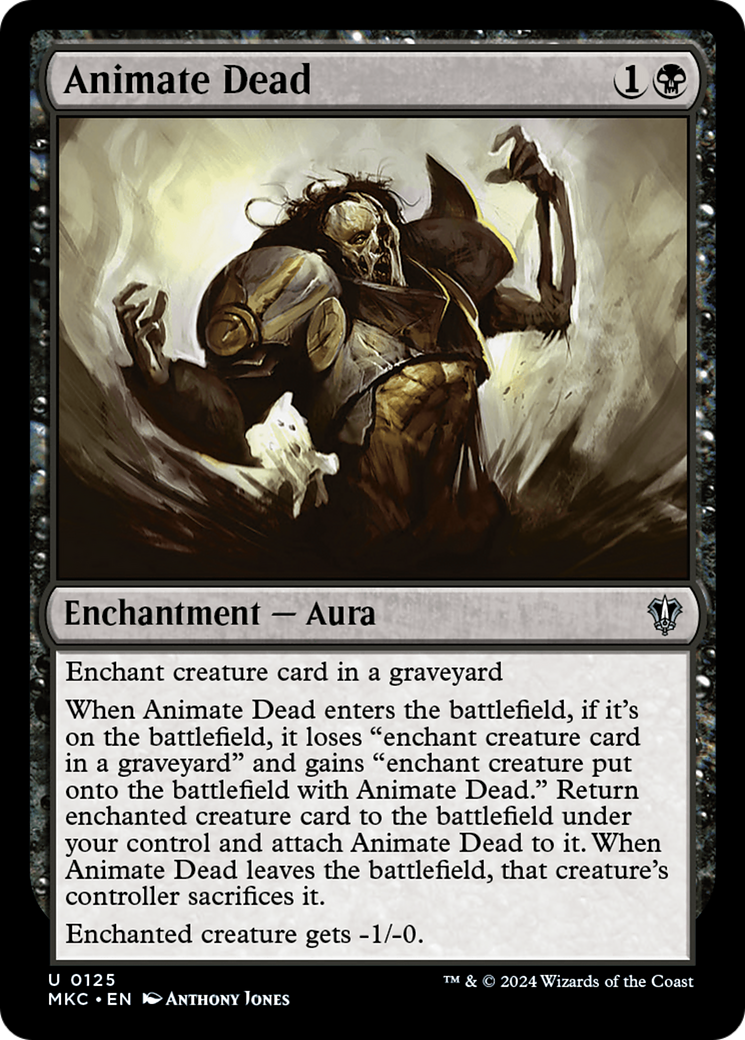 Animate Dead⁣ - Commander: Murders at Karlov Manor⁣ (Uncommon)⁣ [125]