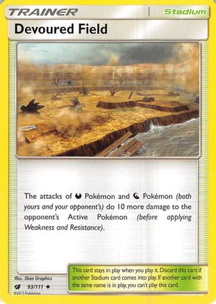 Devoured Field 093/111  SM  Crimson Invasion - Uncommon