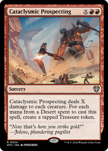 Cataclysmic Prospecting⁣ - Commander: Outlaws of Thunder Junction⁣ (Rare)⁣ [24]