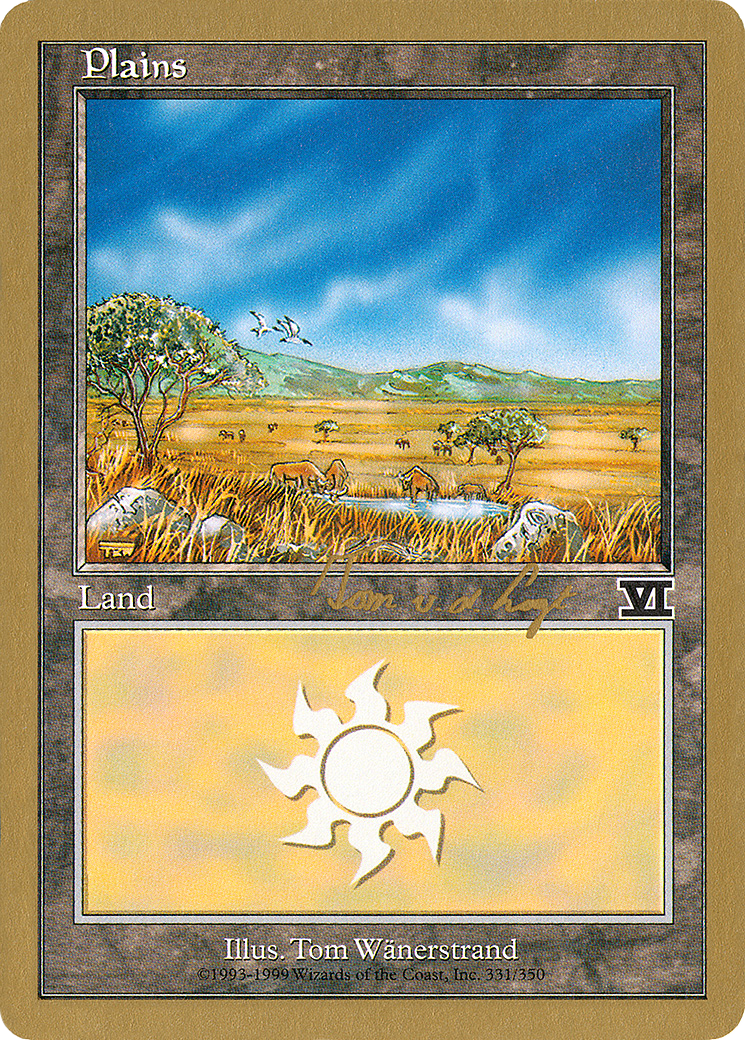 Plains (331) - 2000 Tom van de Logt (6ED) (WCD-) - World Championship Decks 2000