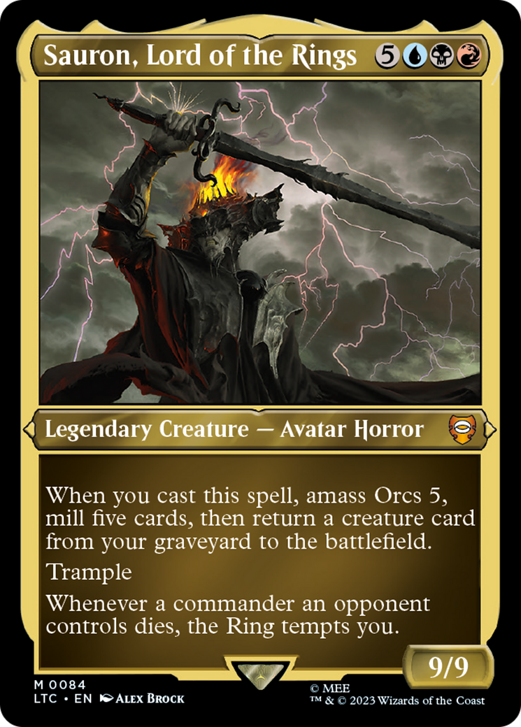 Sauron, Lord of the Rings (V.2)⁣ - Commander: The Lord of the Rings: Tales of Middle-earth: Extras⁣ (Mythic)⁣ [4]