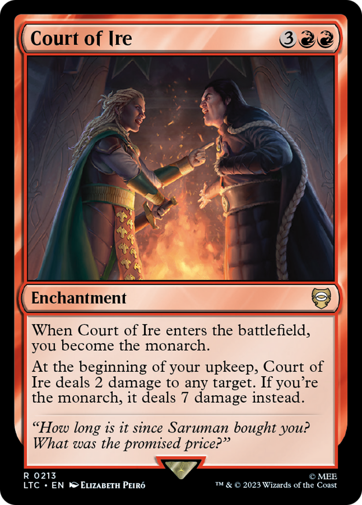 Court of Ire⁣ - Commander: The Lord of the Rings: Tales of Middle-earth⁣ (Rare)⁣ [213]