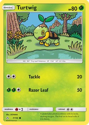 Turtwig (7) 007/156  SM  Ultra Prism - Common