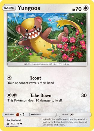 Yungoos 112  - Reverse Holofoil SM  Ultra Prism - Common