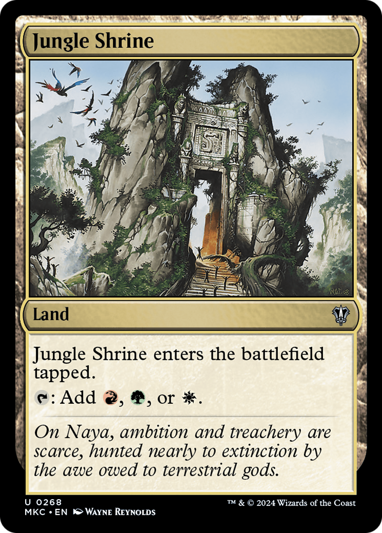Jungle Shrine⁣ - Commander: Murders at Karlov Manor⁣ (Uncommon)⁣ [268]