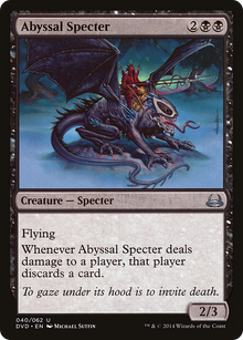 Abyssal Specter (DD3-040) - Duel Decks Anthology: Divine vs. Demonic