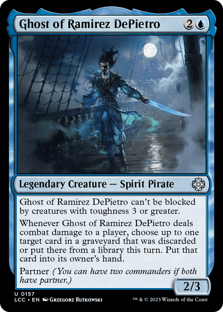 Ghost of Ramirez DePietro⁣ - Commander: The Lost Caverns of Ixalan⁣ (Uncommon)⁣ [157]