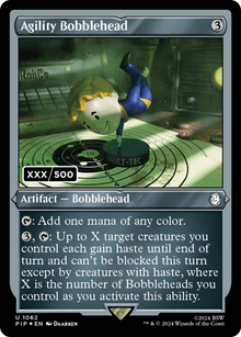 Agility Bobblehead (Serial Numbered) (PIP-1062) - Fallout Foil