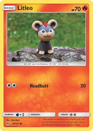 Litleo 018/131  SM  Forbidden Light - Common