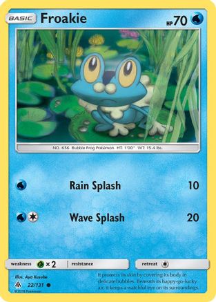 Froakie (22) 022/131  - Reverse Holofoil SM  Forbidden Light - Common
