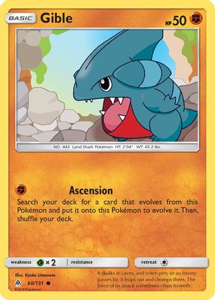 Gible 060/131  SM  Forbidden Light - Common